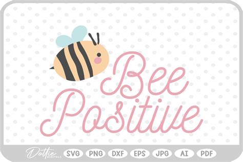 Download Free Bee Positive Svg Design Files DXF Files