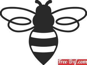 Download Free Bee SVG, Bee DXF, Cuttable File Files DXF Files