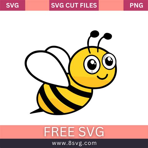 Download Free Bee SVG, Bee DXF, Cuttable File for Cricut Machine