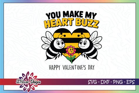 Spread Love with a Free Bee Valentine SVG: Buzzing with Animated Beauty!