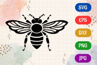 Download Free Bee Vector SVG DXF EPS PNG Printable
