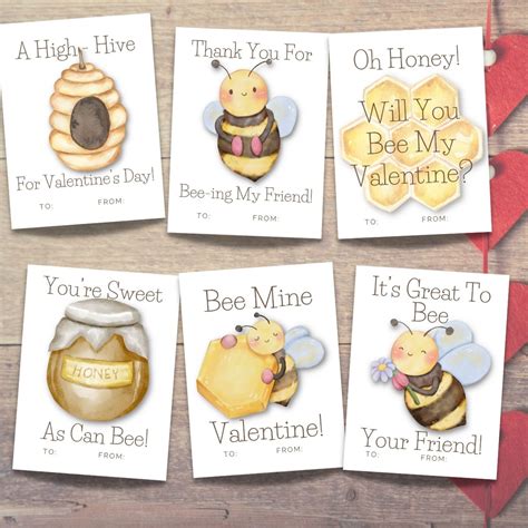 Download Free Bee mine For Valentine Printable