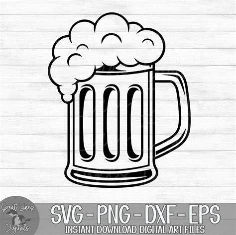 Download Free Beer Mug - SVG File, DXF File For Silhouette