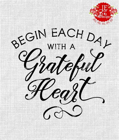 Download Free Begin Each Day With A Grateful Heart Files DXF Files