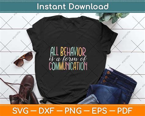 Download Free Behavior Is Communication Creativefabrica DXF Files