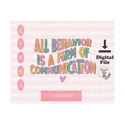 Download Free Behavior Is Communication Cricut SVG For Crafts