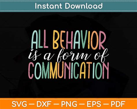 Download Free Behavior Is Communication Silhouette DXF Files