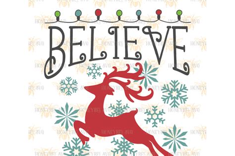 Download Free Believe Christmas Lights Files DXF Files