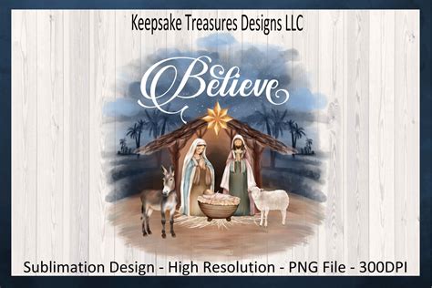 Download Free Believe Nativity Scene Files Free PSD Mockups