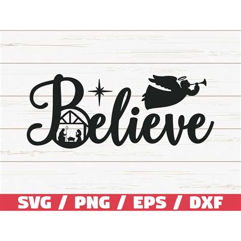 Download Free Believe SVG Cut File Commercial Use