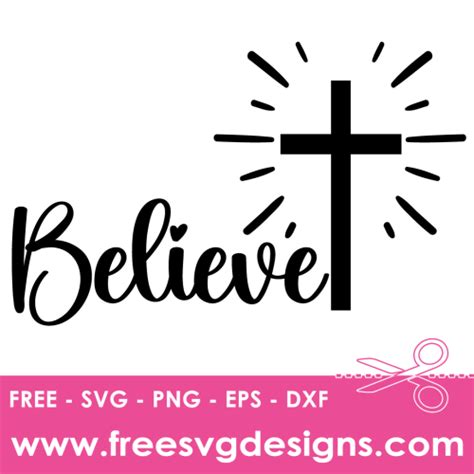 Download Free Believe SVG Cut File Files Free PSD Mockups
