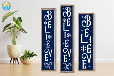 Download Free Believe Vertical | Cut File Files