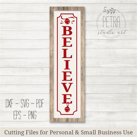 Download Free Believe Vertical | Cut File Files For Crafts