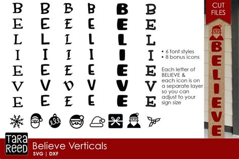 Download Free Believe Vertical | Cut File Files Free PSD Mockups