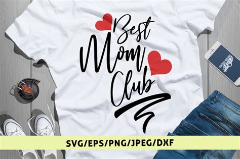 Download Free Best Mom Club Svg Cut File Printable