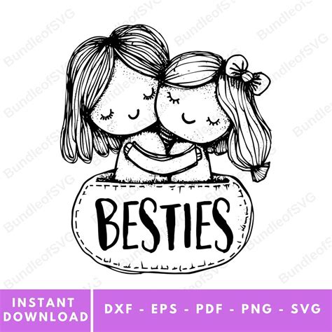 Download Free Best friend bundle, sisters, besties Cut Files