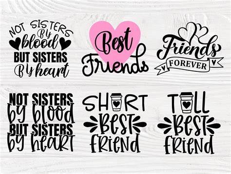 Download Free Best friend bundle, sisters, besties Files For Crafts