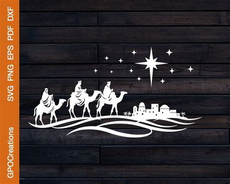 Download Free Bible SVG,Wise Men Cut-File DXF Files