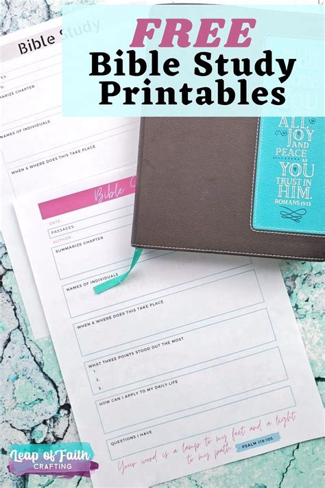 Free Bible Study Printable