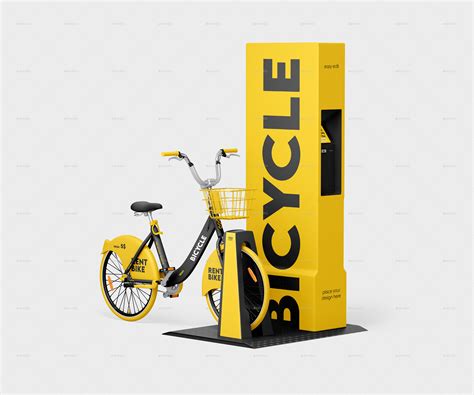 Download Free Bicycle Sharing System Mockup PSD Generator