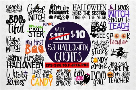 Download Free Big Halloween SVG Bundle - 50 Designs Cut Files Files