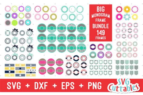 Download Free Big Monogram Frame Bundle Cameo