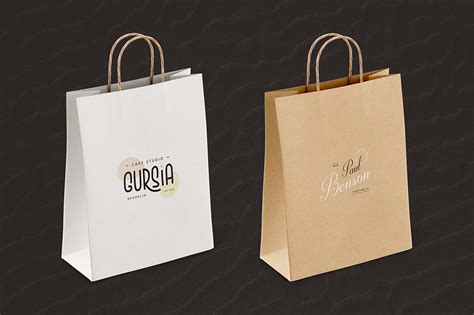 Download Free Big Paper Bag Craft PSD Object Mockups