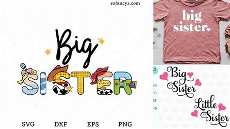 Download Free Big Sister SVG, DXF File, Cuttable File Crafts