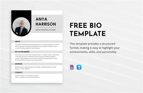 Free Bio Template Fill In Blank (1) - TEMPLATES EXAMPLE | TEMPLATES