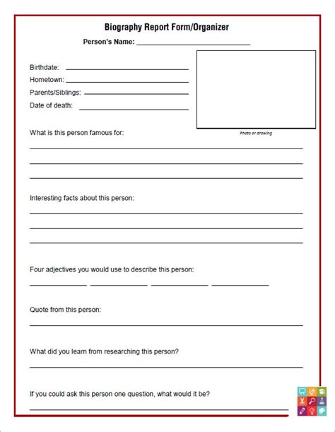 Free Bio Template Fill In Blank | TEMPLATES EXAMPLE
