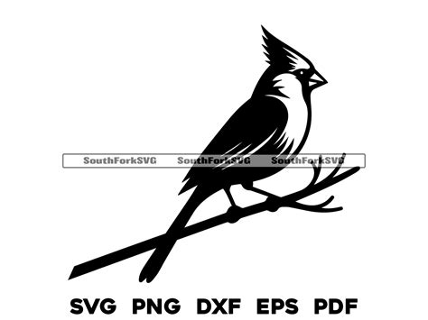 Download Free Bird Cardinal Svg Design DXF Files