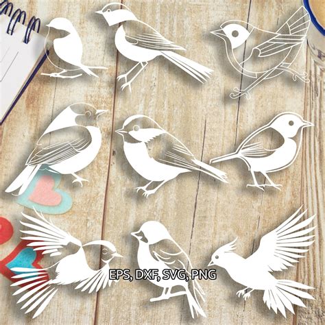 Download Free Bird Cut File Vector Silhouette .SVG .DXF Files Free PSD Mockups
