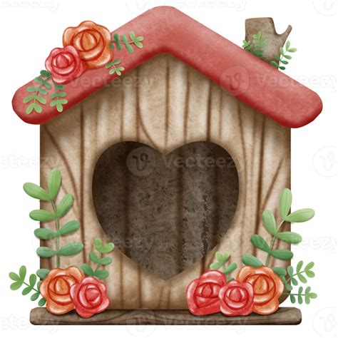 Download Free Bird House with Heart | Applique Embroidery Files DXF Files