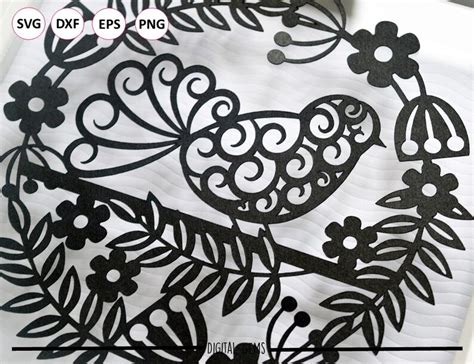 Download Free Bird Paper Cut SVG / DXF / EPS Files Commercial Use