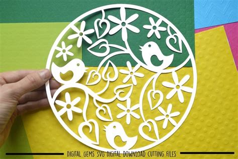 Download Free Bird Paper Cut SVG / DXF / EPS Files Easy Edite
