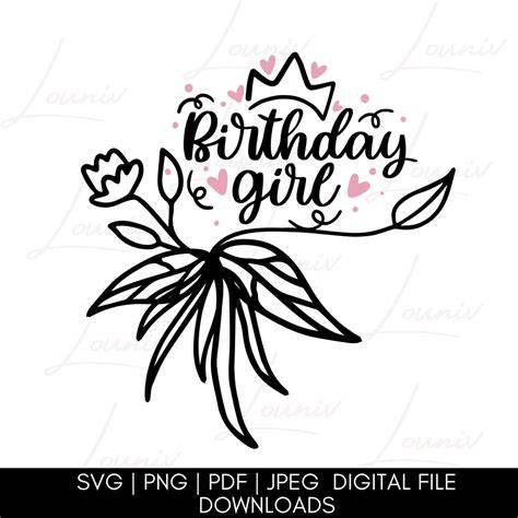Download Free Birthday Girl - SVG File, DXF File Files