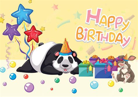 Download Free Birthday Pandas Commercial Use