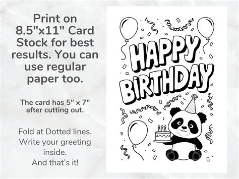 Download Free Birthday Pandas Printable