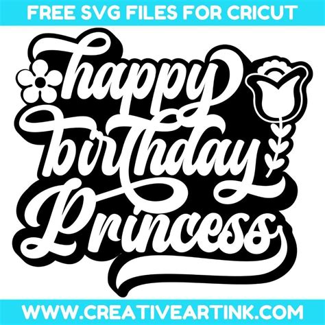 Download Free Birthday Princess Svg Cut File Files for Cricut