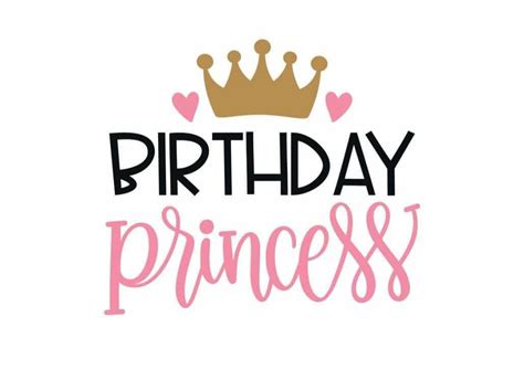 Download Free Birthday Princess Svg Cut File Images