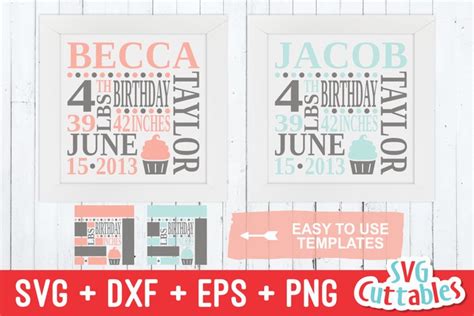 Download Free Birthday Stats template Crafts