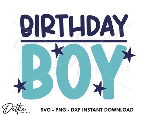 Download Free BirthdayBoy Svg Cut File Files DXF Files