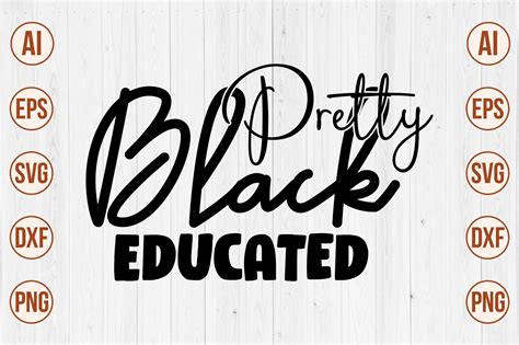 Download Free Black Educated SVG Commercial Use DXF Files