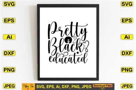 Download Free Black Educated SVG Printable
