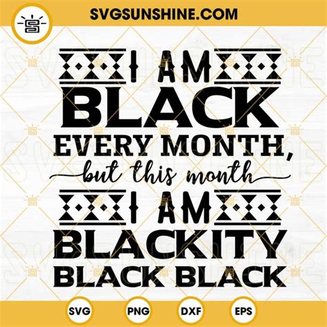 Download Free Black Every Month SVG DXF Files