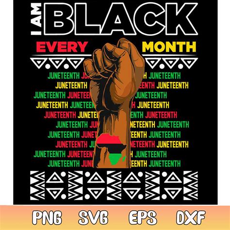 Download Free Black Every Month SVG Files