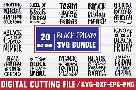 Download Free Black Friday SVG Bundle Commercial Use DXF Files
