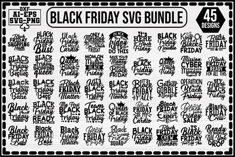 Download Free Black Friday SVG Bundle Cut Files
