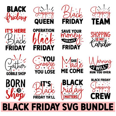 Download Free Black Friday SVG Bundle Files