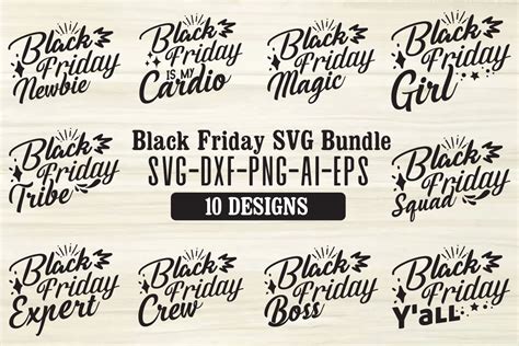 Download Free Black Friday SVG Bundle Files For Crafts